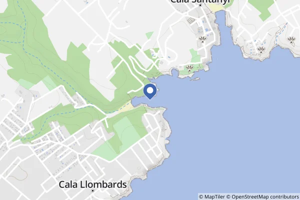 Cala Llombards Beach location image