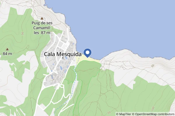 Cala Mesquida Beach location image